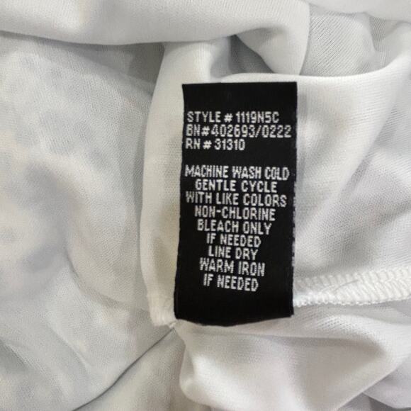 BCX Juniors Blue White Floral Adjustable Straps Lined Crochet Trim Dress - Picture 9 of 9